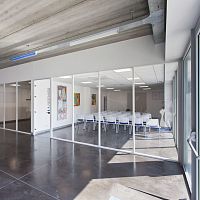 Removable partition SP83 CLASSICaluminumglazeddouble-glazed