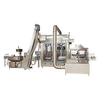 Viscous liquid rinser-filler-capper Quatro Sensifor the food and beverage industryfor dairy productsrotary