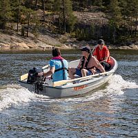 Outboard small boat 385opensport-fishing4-person max.