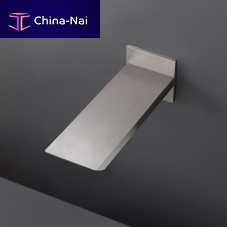Stainless steel washbasin spout BAR53wall-mounted