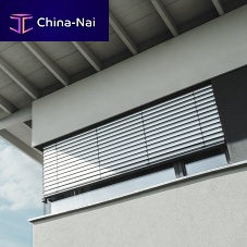 Metal solar shading for facadeverticalhorizontal