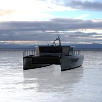 Catamaran express cruiser 38inboardtwin-enginehard-top