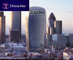 Laminated glass panel 20 FENCHURCH STREET SKY GARDENtransparentfor facadeflat