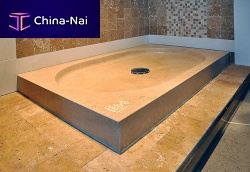 Rectangular shower base ADIGEraisednatural stone