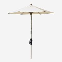 Round parasol Balconymast-centeredpolyesterhardwood