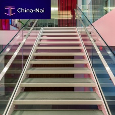 Glass railing PLANmetalglass panelindoor