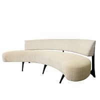 Semicircular sofa FESTIVALcontemporaryfabricwhite