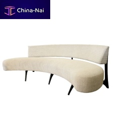 Semicircular sofa FESTIVALcontemporaryfabricwhite