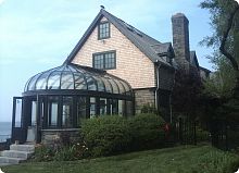 Steel glass roof