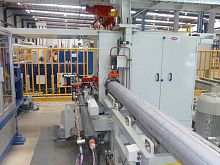 Sliding table sawing machine semi-automatic