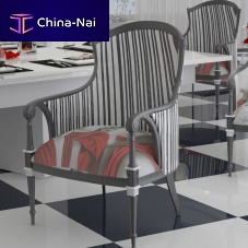 Traditional armchair MONTECARLOfabric4-leggedwith armrests