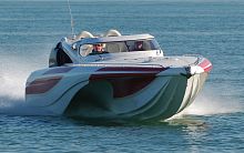 Outboard express cruiser BLADERUNNER 35twin-engineopendual-console