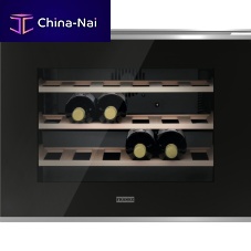 Serving wine cabinet Mythos FMY 24 WCR XS UKbuilt-instainless steelglazed