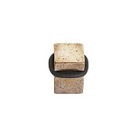 Aged iron door stop PUREraw metalwhite bronzeraw bronze