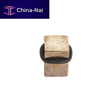 Aged iron door stop PUREraw metalwhite bronzeraw bronze