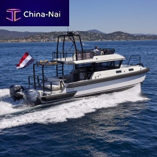 Catamaran express cruiser outboardtwin-engineflybridge