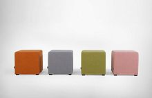 Contemporary pouf fabric