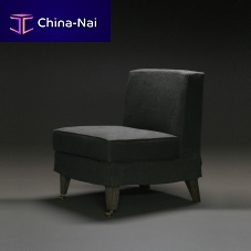 Contemporary fireside chair RUE DU BACfabricwoodenwith washable removable cover