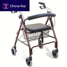 4-wheel rollator BES-WA27aluminumwith seatwith basket