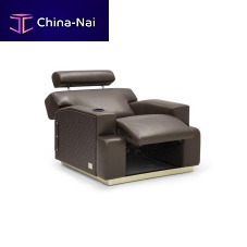 Contemporary armchair BORBONleatherwith footrestreclining