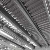 Flat roofing ACOUSTIC ROOFDEKsteelaluminiumroof tile look