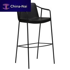 Contemporary bar chair BOTOindoorleathersteel base