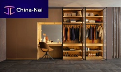 Contemporary walk-in wardrobe RUUMoakwalnutash