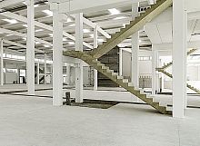 Half-turn staircase concrete stepconcrete frametechnical