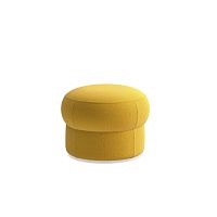 Contemporary pouf CEPE S fabricleatherround