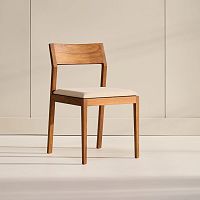 Contemporary dining chair C204 indoorfabricoak base