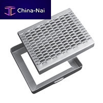 Metal manhole cover square