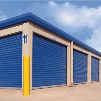 Roll-up garage door 1 seriespainted steelgalvanizedautomatic