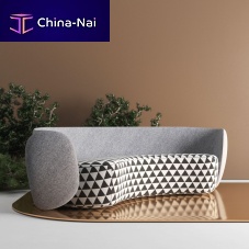 Half moon sofa ELEPHANT M4contemporaryfabricgray