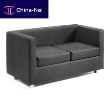 Contemporary sofa QUADRAfabricleatherblack