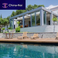 Self-supporting pergola SKYLOUNGEwall-mountedaluminumextruded aluminum