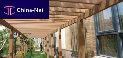 Self-supporting pergola TRADITIONALWPCwooden canopycommercial