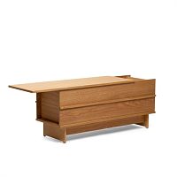 Contemporary bench Correlationnatural oakwood veneerwithout backrest