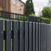 Recycled plastic fence louveredgardenfor green spaces