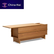 Contemporary bench Correlationnatural oakwood veneerwithout backrest