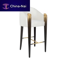 Contemporary bar chair BLOSSOMindoorfabriclacquered wood base