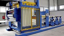Fabric accumulator with mobile rollers M210-30spindle