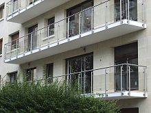 Glass panel balcony CRISTALstainless steel
