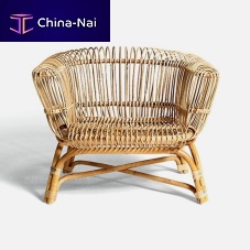 Vintage armchair Silviarattanrattanred