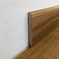 Brown baseboard BATTISCOPAwoodenrectangulardecorative