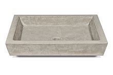 Single-bowl kitchen sink ASHTONwithout drainboardconcreteapron-front