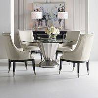 Traditional dining chair A LA CARTEindoorlinenzinc