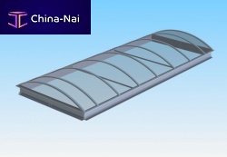 Fixed glass roof MCR PROLIGHTmetal