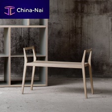 Contemporary bench DEERoakashAmerican walnut
