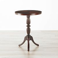 Traditional pedestal table QUEEN ANNEwoodenround100% recyclable