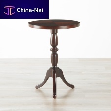 Traditional pedestal table QUEEN ANNEwoodenround100% recyclable